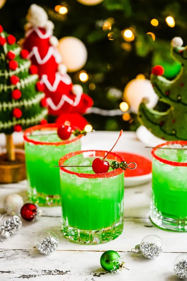 cocktail de noël vert