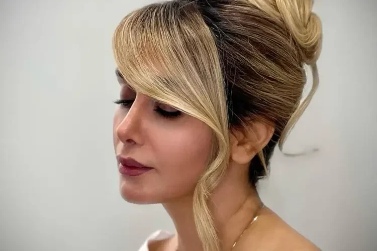 coiffure moderne festive pour femme 