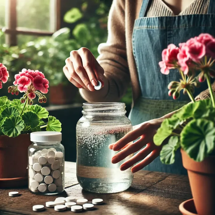 comment faire un engrais pour stimuler la floraison du géranium en hiver