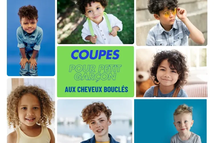 quels styles de coupe pour petit garçon aux cheveux bouclés
