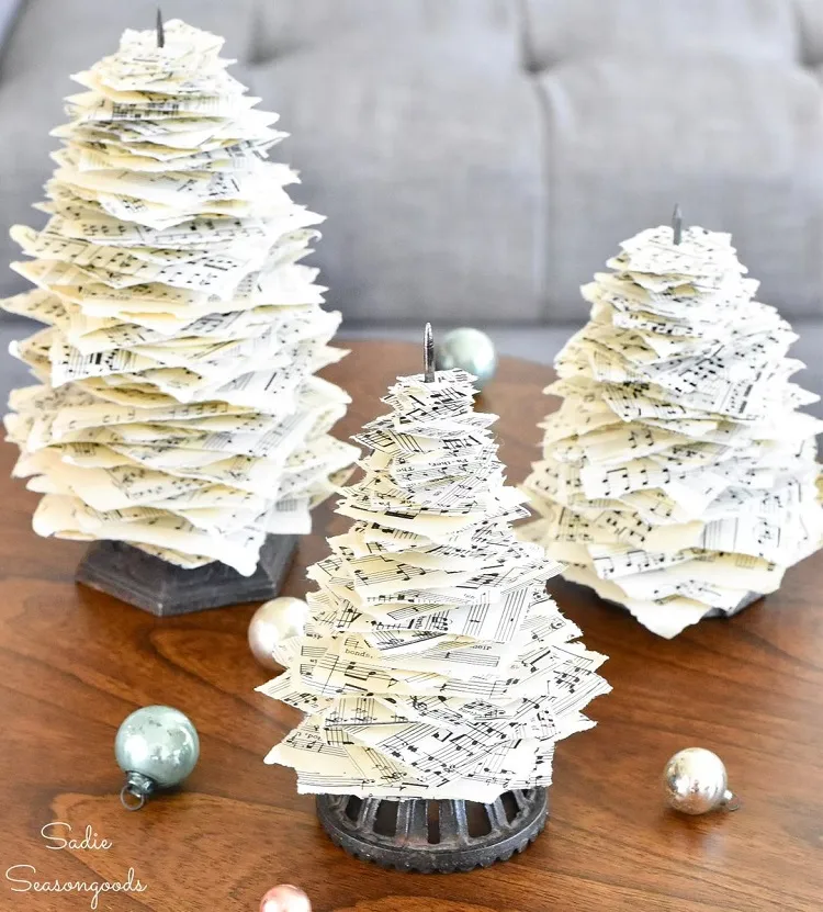 sapin de noël en papier à faire soi même