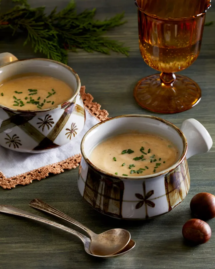 soupe cremeuse d'hiver pour un repas leger