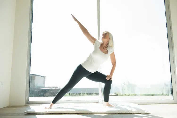 yoga au lever du lit