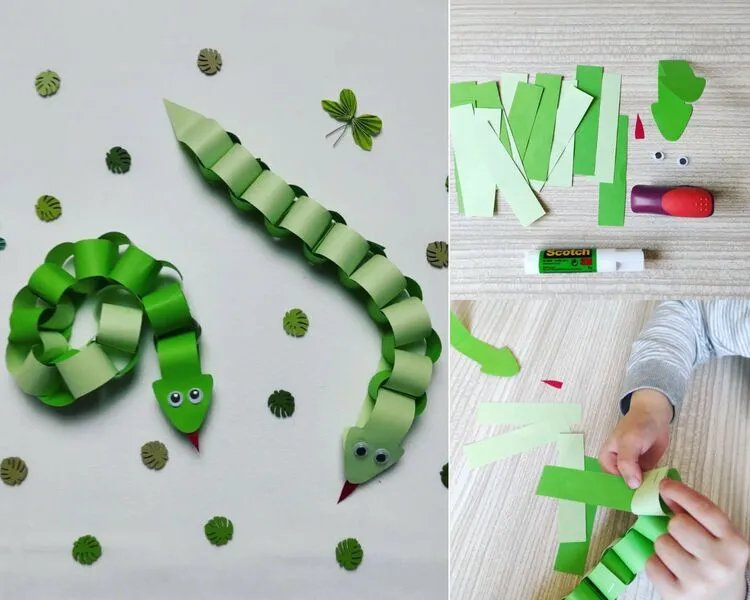 comment faire un serpent en papier