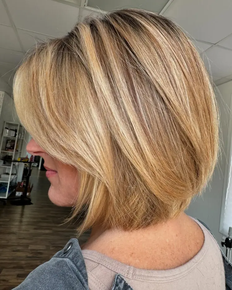 coupe carré plongeant tendance femme 60 ans 2025 