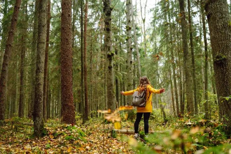 le contact avec la nature est parmi les habitudes saines permettant de réduire le stress