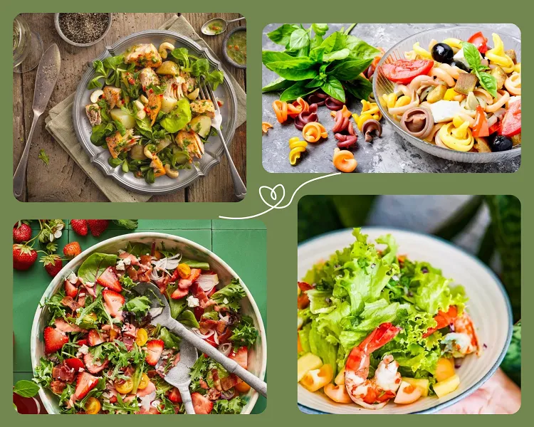 recettes de salades pour la saint valentin à préparer pour la fête