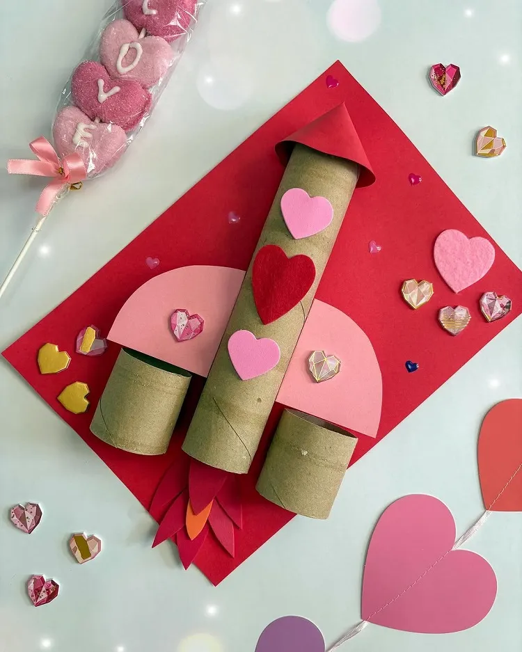 bricolage facile pour les enfants sur le thème de saint valentin