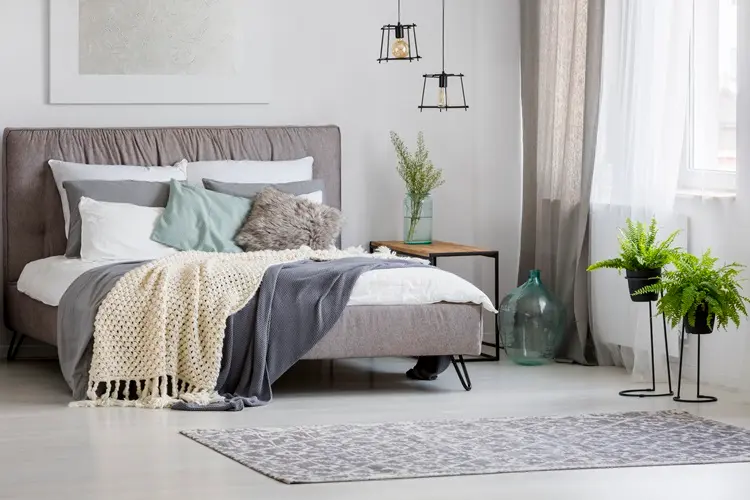 choisir un tapis pour la chambre à coucher moderne