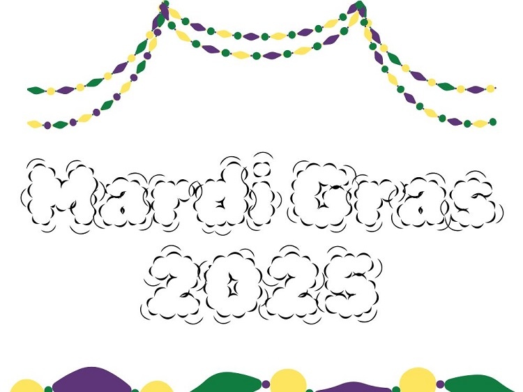 Mardi gras 2025 : coloriage PDF