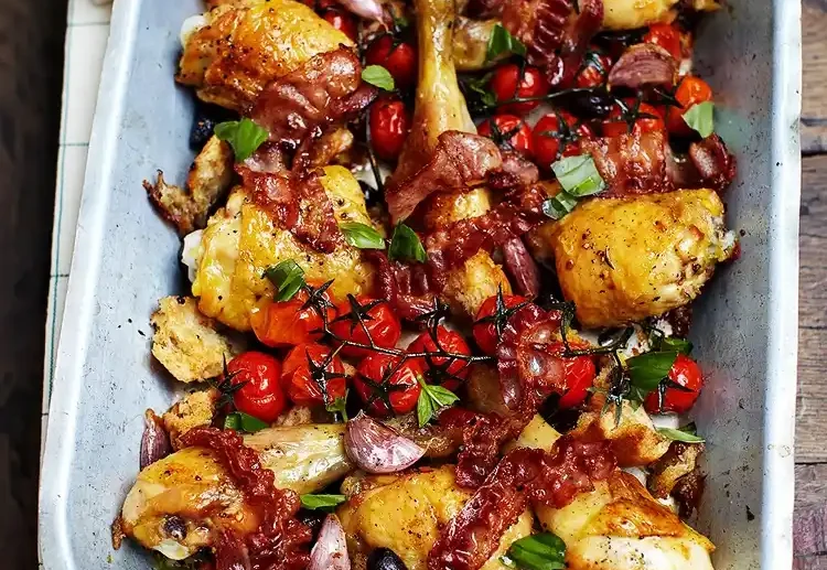 cuisses de poulet au four une recette super facile et rapide de jamie oliver