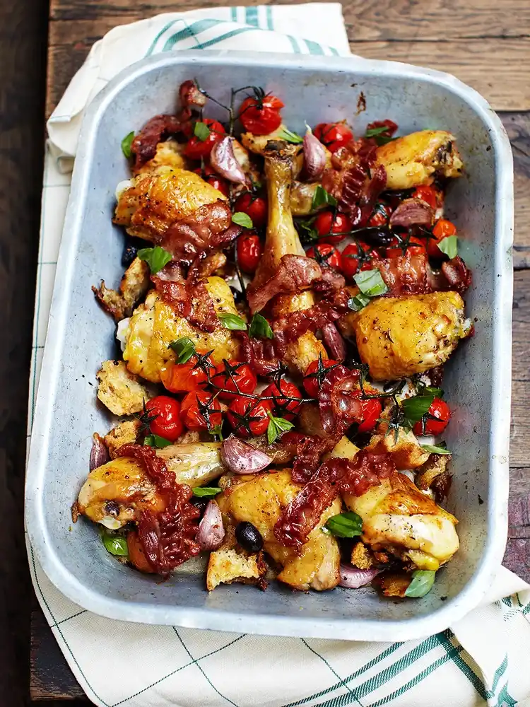 cuisses de poulet au four une recette super facile et rapide de jamie oliver