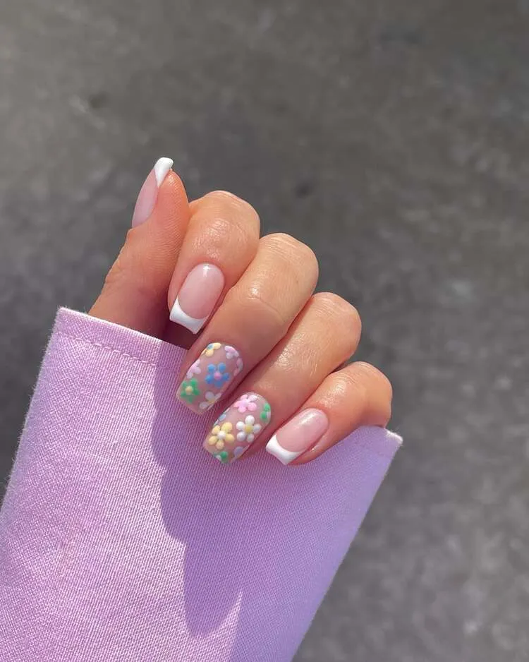 idée de nail art printemps 2025 qui sent les beaux jours