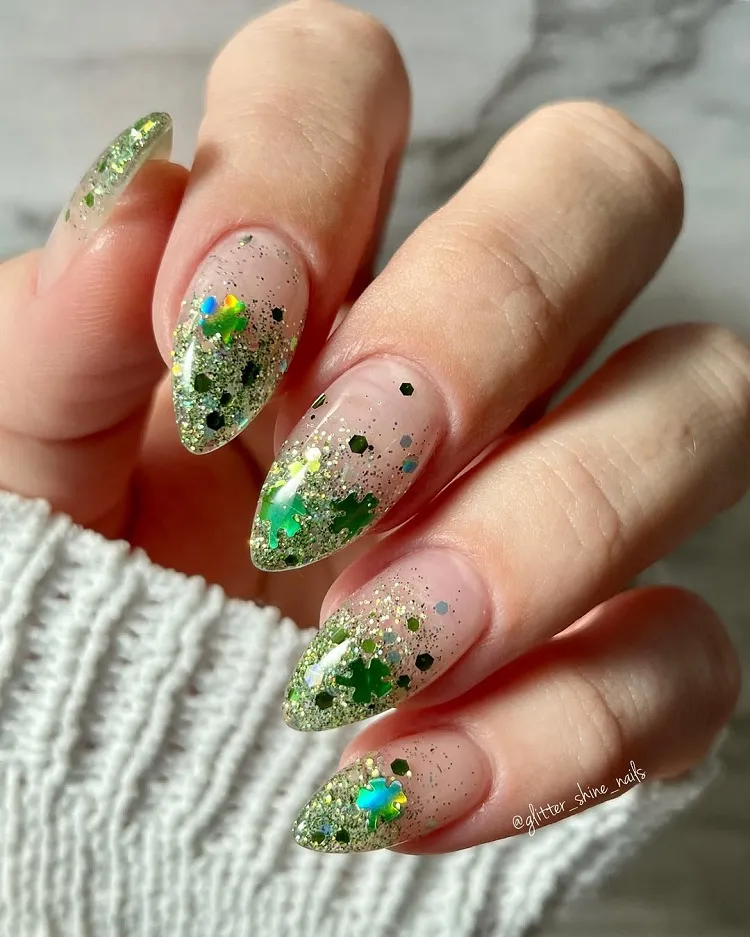 ongles pailletés pour un effet magique