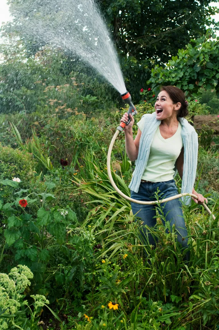 arrosage excessif au jardin