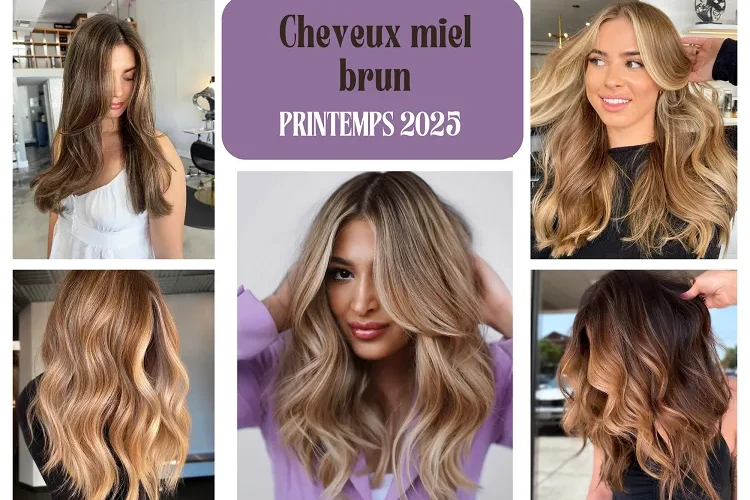 les cheveux brun miel sont la grande tendance du printemps été 2025