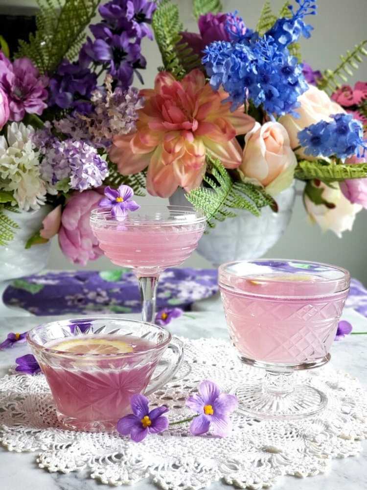cocktail de fleur de pois papillon