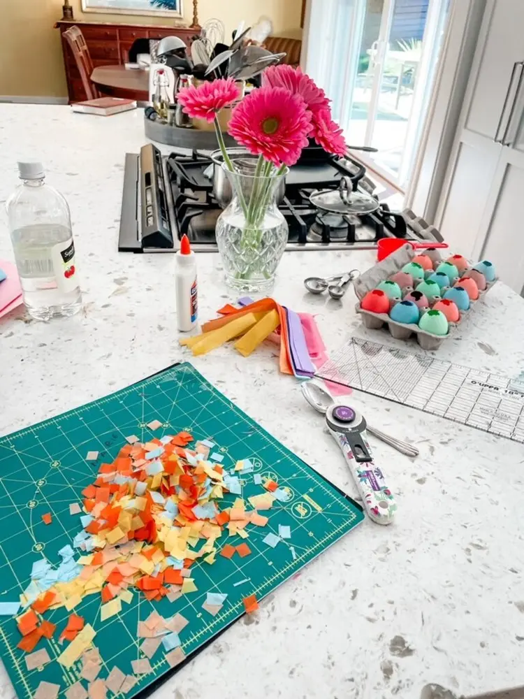 comment faire des œufs confettis