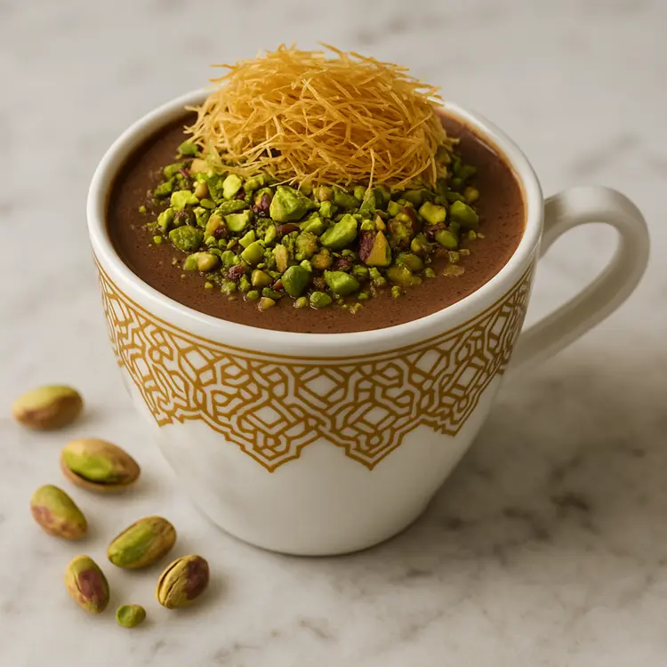 comment personnaliser son chocolat chaud à la pistache