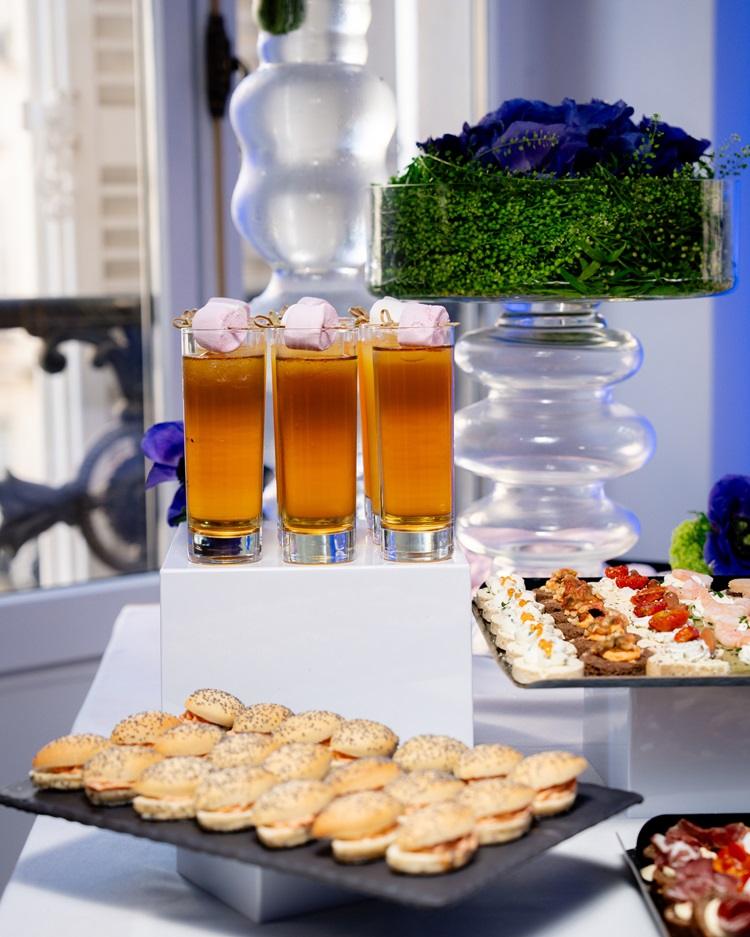 l'apéro sophistiqué a émerveillé les invités