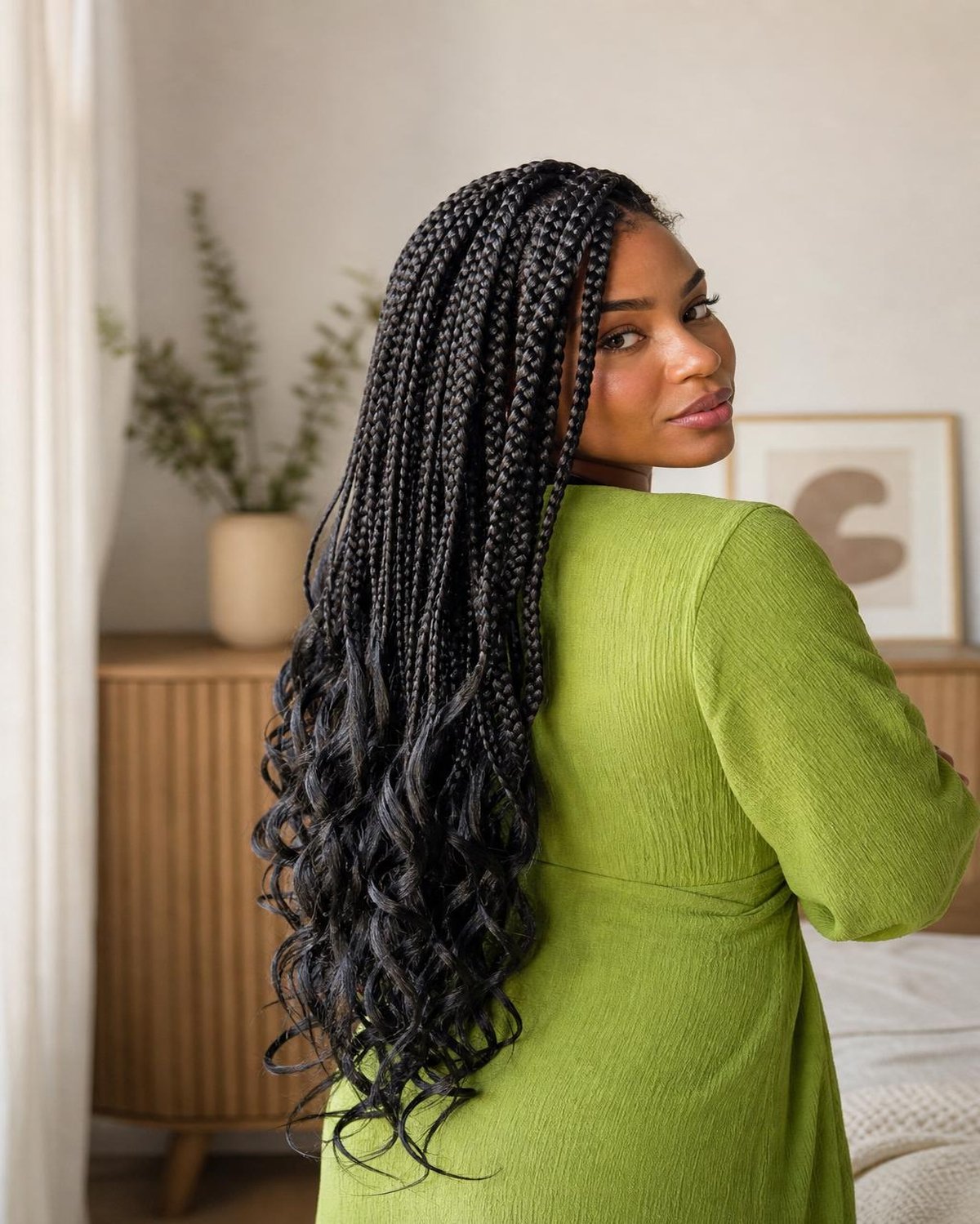 tresses bouclées à la française french curl braids