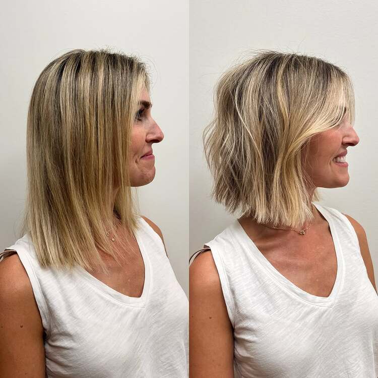 dégradé pour cheveux courts sans volume
