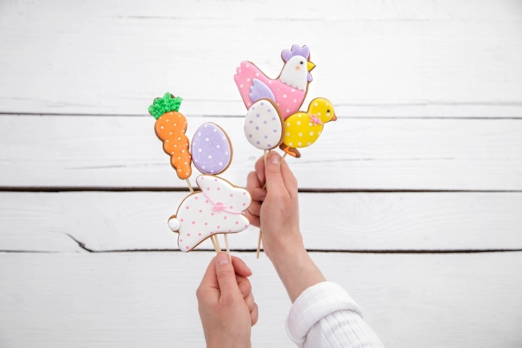 sablés de pâques comme cadeau pour les enfants