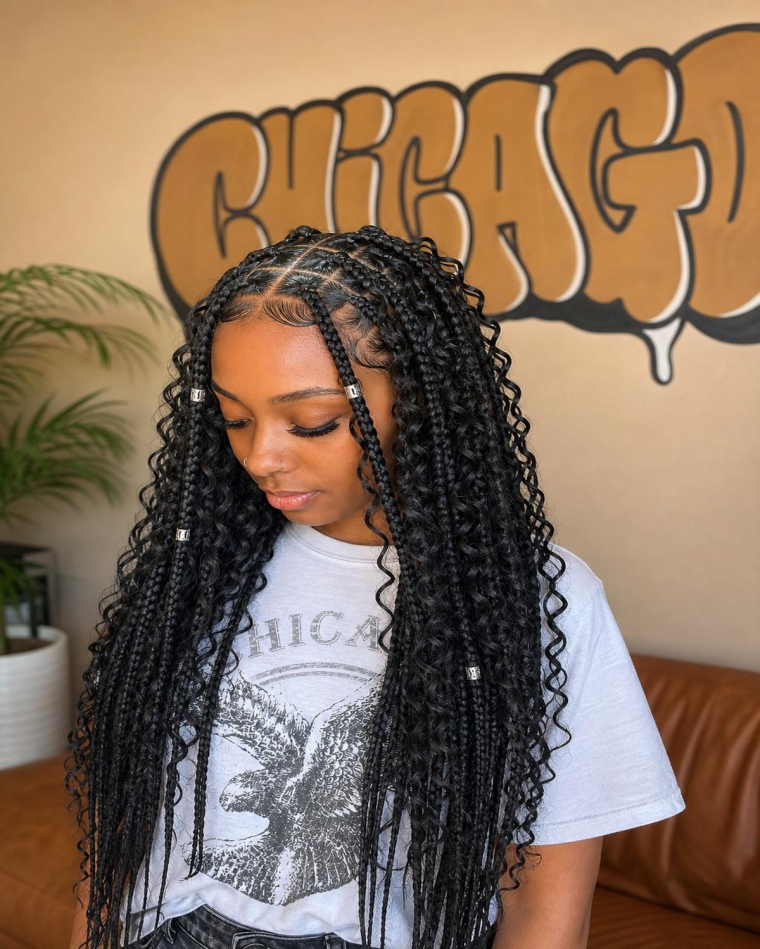 tresses de déesse, coiffure tendance 2025
