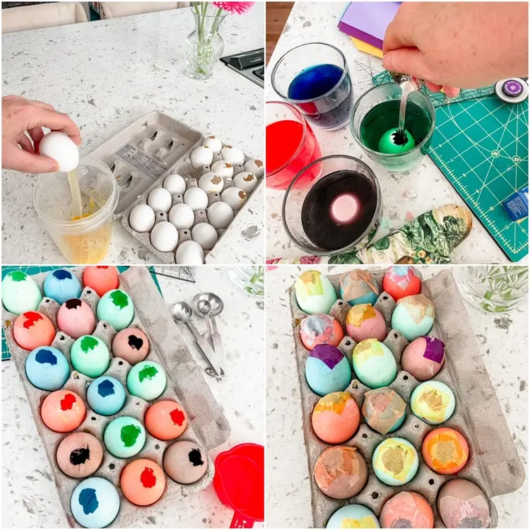 tutoriel facile pour faire cascarones pour pâques