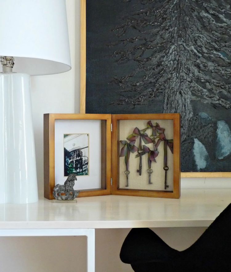 décoration avec des vieilles clés pour un intérieur vintage