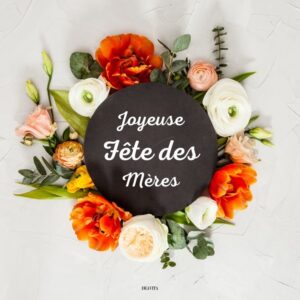 jolie carte digitale pour la fête des mères
