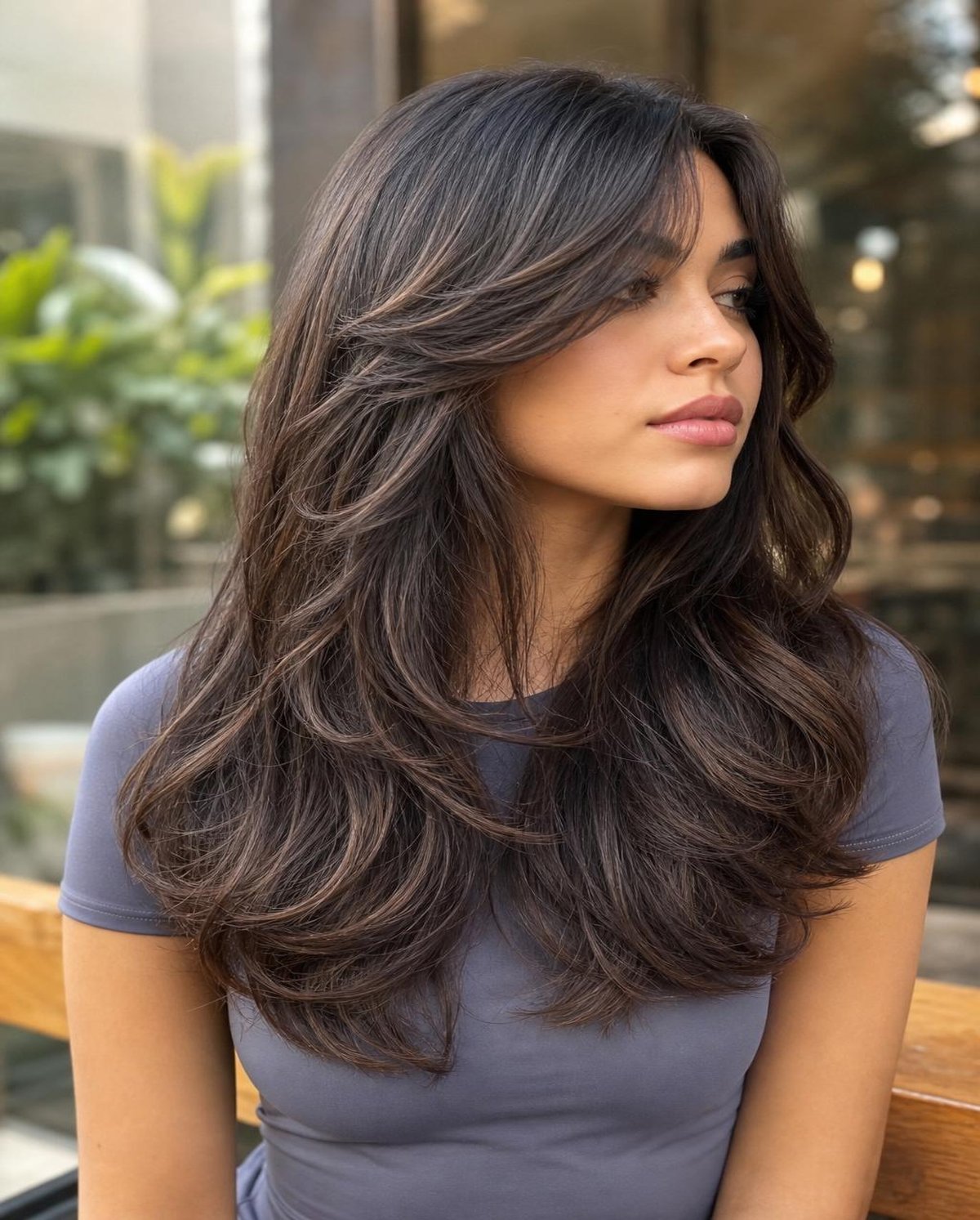Des cheveux en dégradé pour plus de volume et de mouvement