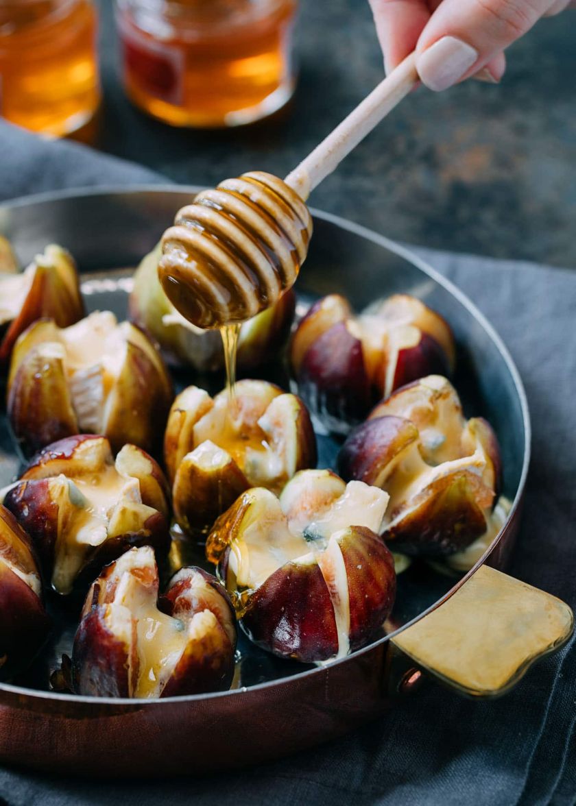 Recette de figues farcies au fromage, aux noix et au miel