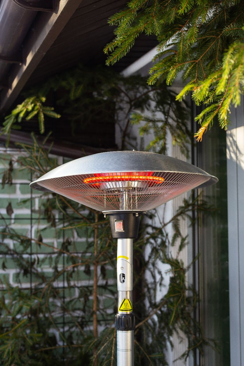 installez un chauffage d'appoint sur le balcon