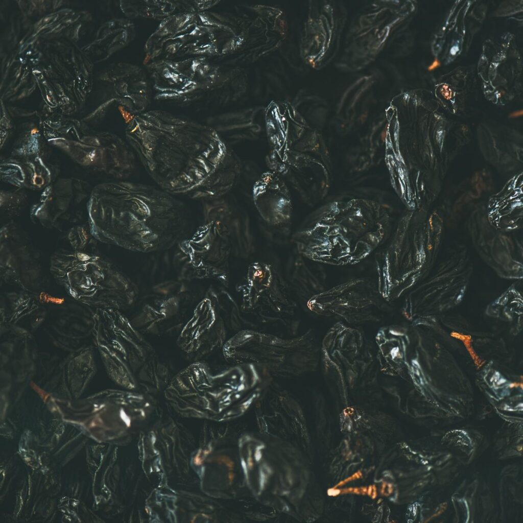 les bienfaits du marc de raisin séché