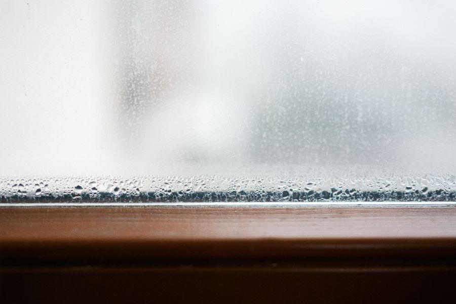 de la condensation de la maison