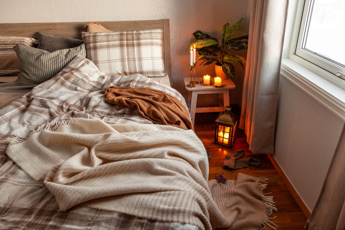 Ambiance feutrée et matières douces-le linge de lit version automne-hiver
