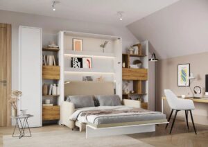 Créer un espace indépendant confortable et ergonomique grâce au lit escamotable-Ensemble Smart