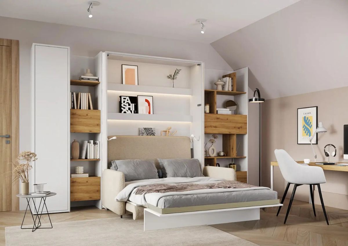 Créer un espace indépendant confortable et ergonomique grâce au lit escamotable-Ensemble Smart