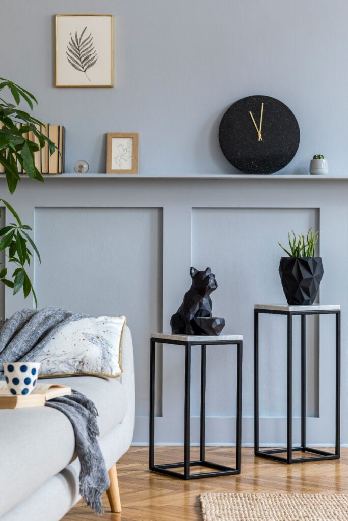 choisir le gris comme couleur automnale dans la maison