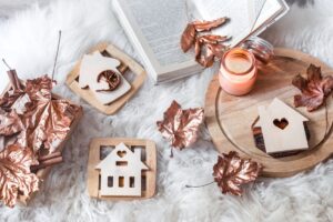 décoration automne cuivrée pour une ambiance chic et feutrée