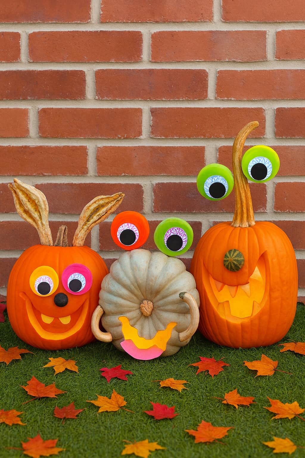 idées de citrouilles sculptées animaux pour Halloween enfants