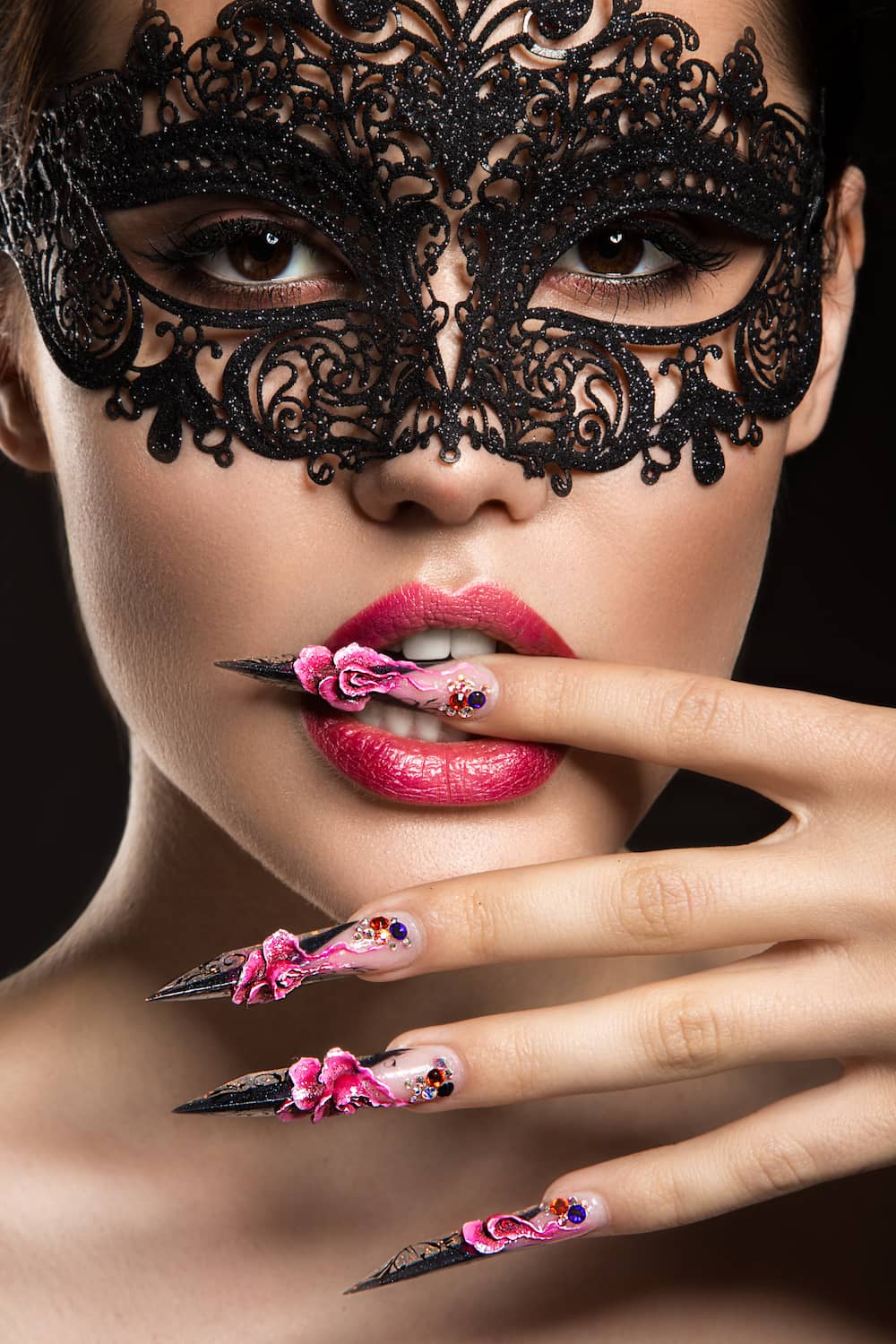 nail art hallowen ongles longs