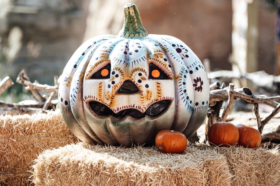 peinture citrouille Halloween enfants 2025