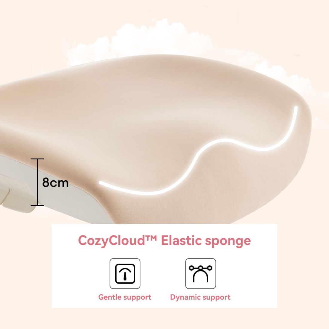 une assise ultra confortable en mousse à haute résilience et réglable selon la taille et la silhouette