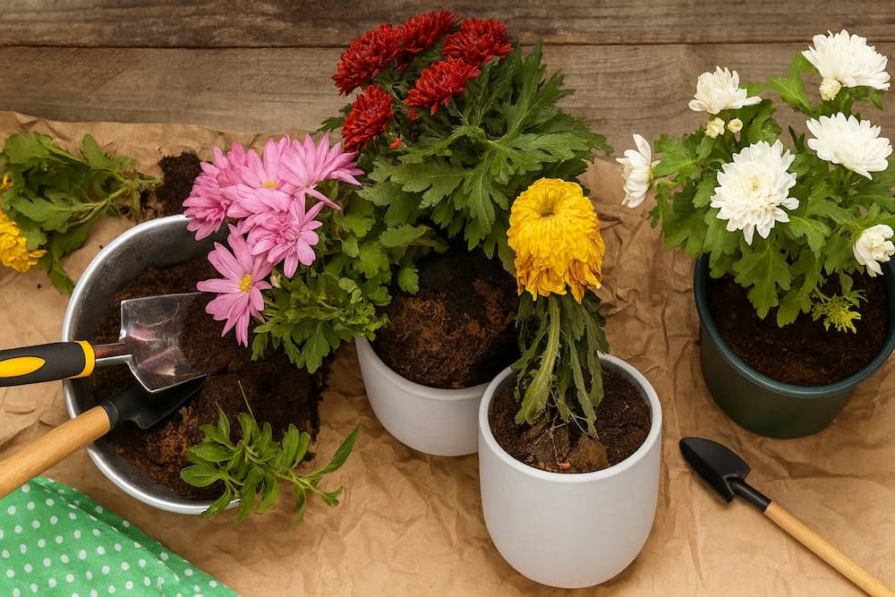 comment conserver un chrysanthème d’extérieur après floraison