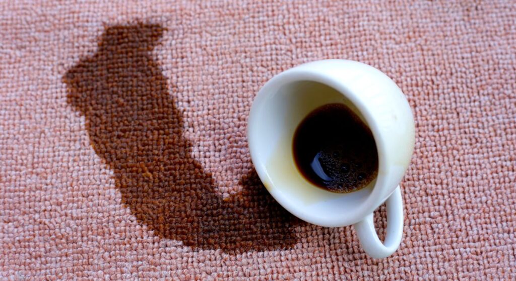 comment nettoyer tache de café sur moquette, conseils
