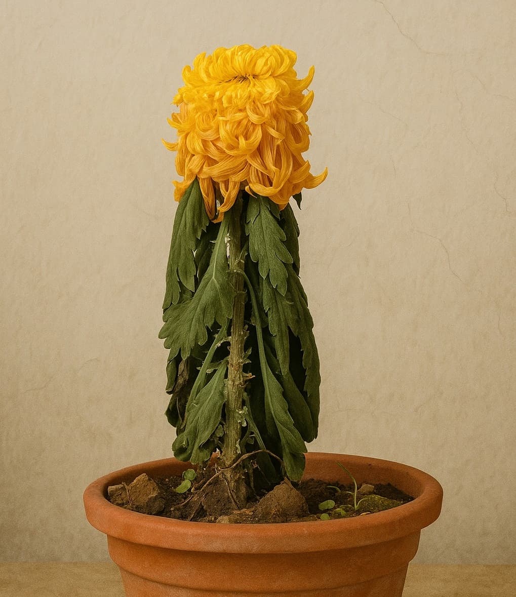 que faire d’un chrysanthème en pot après la floraison