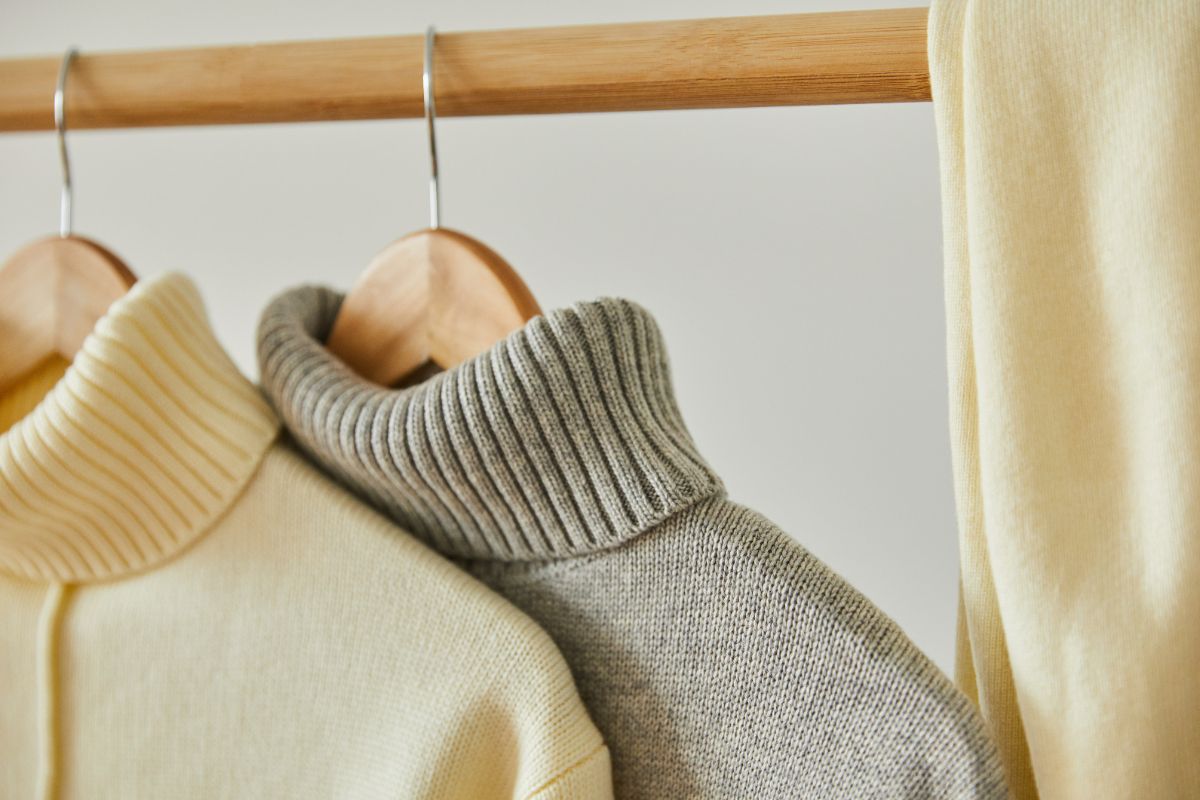 plier ou accrocher un pull sans l'étirer
