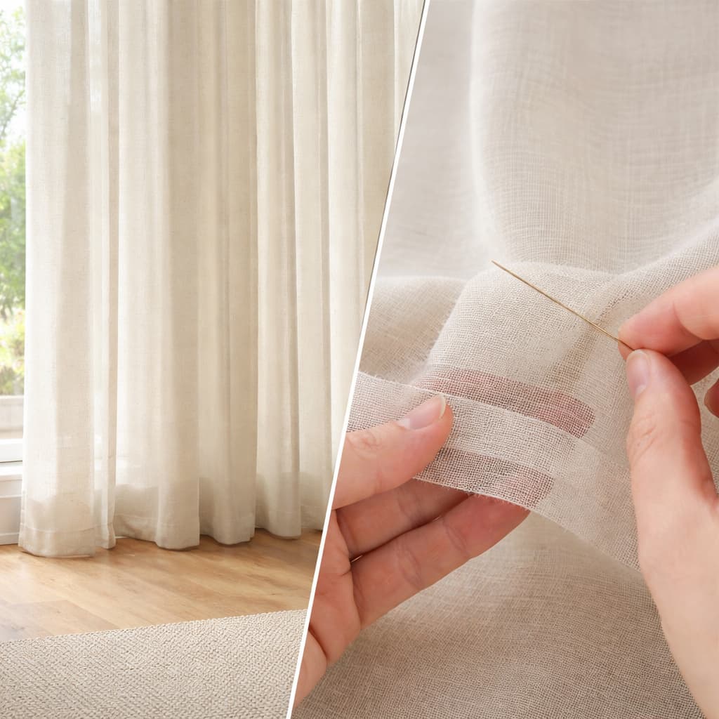 mettre des poids discrets pour ourlets de rideaux